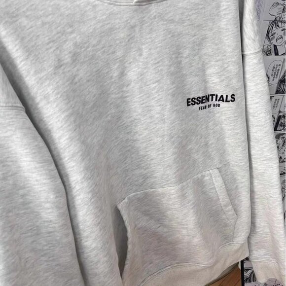 Fear of God Essentials Hoodie Light Oatmeal - Picture 6 of 7